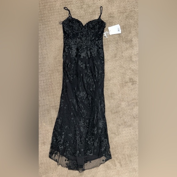 Mac Duggal 20429 NWT Embellished Sleeveless Illusion Bodice Gown - Picture 5 of 10